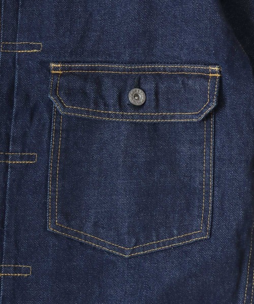 HOUSTON/ヒューストン Type1 Denim Jacket T-Back/オーバーサイズ デニムジャケット/Gジャン/レディース メンズ