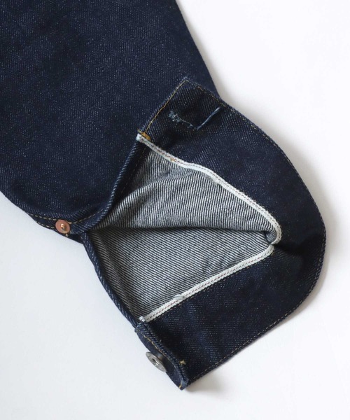 HOUSTON/ヒューストン Type1 Denim Jacket T-Back/オーバーサイズ デニムジャケット/Gジャン/レディース メンズ