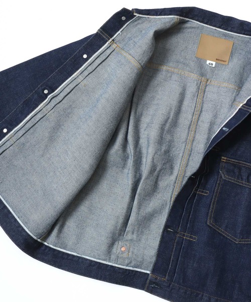 HOUSTON/ヒューストン Type1 Denim Jacket T-Back/オーバーサイズ デニムジャケット/Gジャン/レディース メンズ