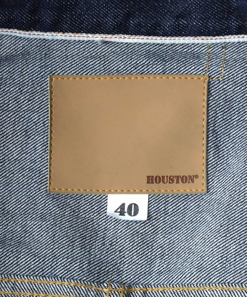 HOUSTON/ヒューストン Type1 Denim Jacket T-Back/オーバーサイズ デニムジャケット/Gジャン/レディース メンズ