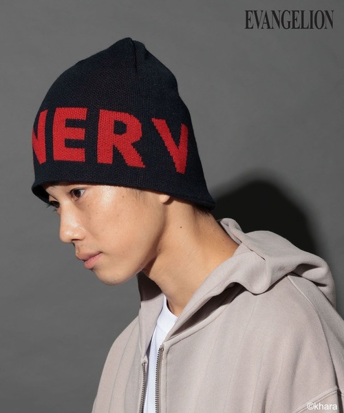 niko and...（ニコアンド）の「【EVANGELION(エヴァンゲリオン)】コラボ柄シングルビーニー（ニットキャップ/ビーニー・メンズ・イエロー/ネイビー/ブラック/グレー・FREE）」の4枚目の写真