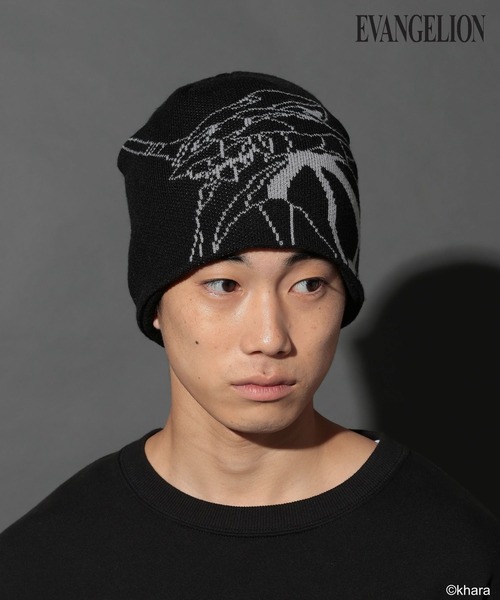 niko and...（ニコアンド）の「【EVANGELION(エヴァンゲリオン)】コラボ柄シングルビーニー（ニットキャップ/ビーニー・メンズ・イエロー/ネイビー/ブラック/グレー・FREE）」の10枚目の写真