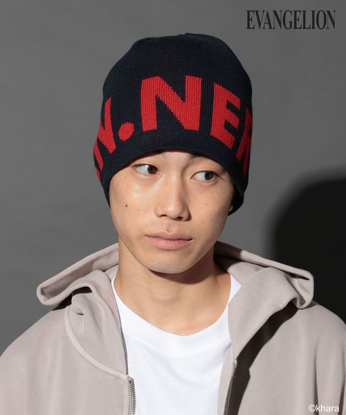 niko and...（ニコアンド）の「【EVANGELION(エヴァンゲリオン)】コラボ柄シングルビーニー（ニットキャップ/ビーニー・メンズ・イエロー/ネイビー/ブラック/グレー・FREE）」の13枚目の写真