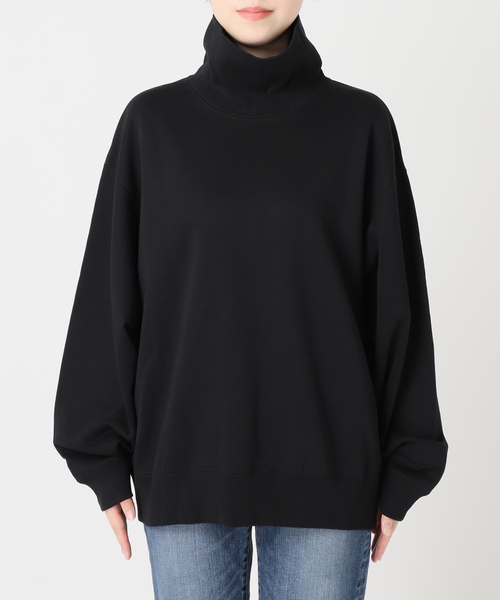 Spick & Span（スピックアンドスパン）の「《WEB限定 / 追加》裏毛ハイネックプルオーバー（スウェット・レディース・ブラック/アイボリー・FREE）」の22枚目の写真