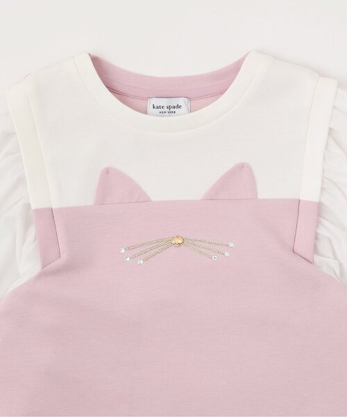 袖切り替えキャットワンピース（ワンピース）｜kate spade new