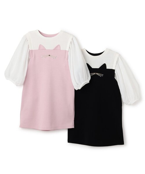 袖切り替えキャットワンピース（ワンピース）｜kate spade new