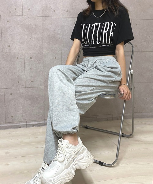 NANEA（ナネア）の「ワイドスウェットパンツ（スウェットパンツ・レディース・ブラック/グレー・SMALL/MEDIUM/LARGE）」の18枚目の写真