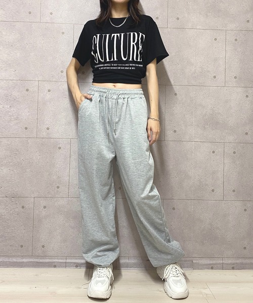 NANEA（ナネア）の「ワイドスウェットパンツ（スウェットパンツ・レディース・ブラック/グレー・SMALL/MEDIUM/LARGE）」の19枚目の写真