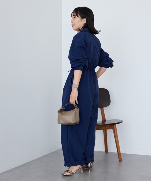 AMERICAN HOLIC(アメリカンホリック)の「ジャンプスーツ(つなぎ/オールインワン・レディース・ネイビー/ブラック・M/L)」の4枚目の写真