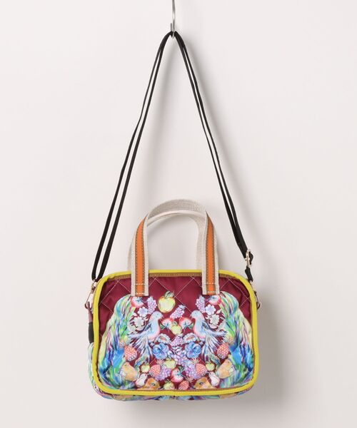 tsumori chisato CARRY（ツモリチサトキャリー）の「ハンドバッグ　ツモリチサト　ｔｃアニマルキルト（ハンドバッグ・レディース・ブラック/ワインレッド・FREE）」の3枚目の写真