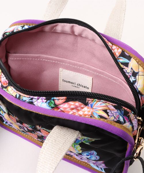 tsumori chisato CARRY（ツモリチサトキャリー）の「ハンドバッグ　ツモリチサト　ｔｃアニマルキルト（ハンドバッグ・レディース・ブラック/ワインレッド・FREE）」の7枚目の写真