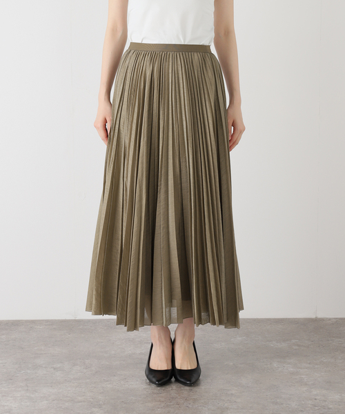 Spick & span シアーレースプリーツスカート シアーレースプリーツスカート（ロング・マキシ丈スカート