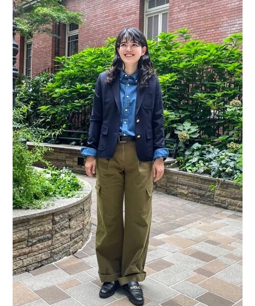 BROOKS BROTHERS(ブルックスブラザーズ)の「ストレッチコットンツイル カーゴパンツ(カーゴパンツ・レディース・オリーブ・8/6/4/2/0)」の5枚目の写真