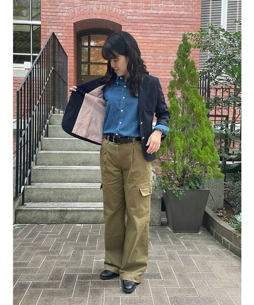 BROOKS BROTHERS(ブルックスブラザーズ)の「ストレッチコットンツイル カーゴパンツ(カーゴパンツ・レディース・オリーブ・8/6/4/2/0)」の6枚目の写真