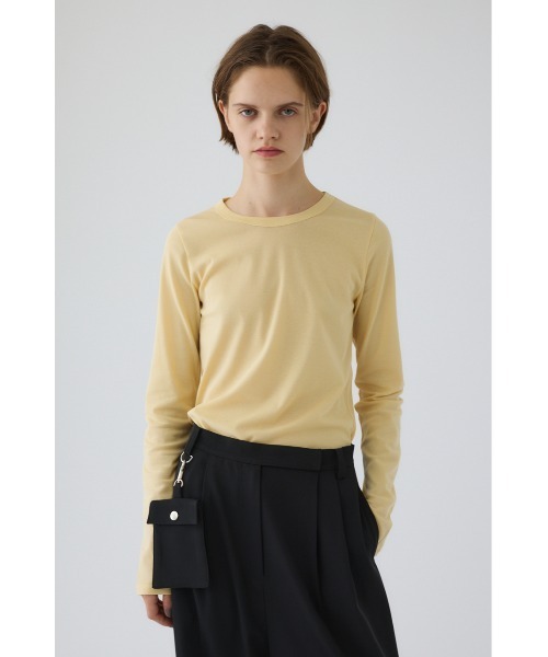 RIM.ARK(リムアーク)の「High gauge cotton long T/SH ハイゲージコットンロングティーシャツ(Tシャツ/カットソー・レディース・ライトブルー/ライトイエロー/ネイビー・FREE)」の14枚目の写真