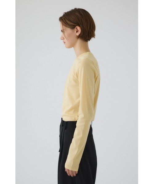 RIM.ARK(リムアーク)の「High gauge cotton long T/SH ハイゲージコットンロングティーシャツ(Tシャツ/カットソー・レディース・ライトブルー/ライトイエロー/ネイビー・FREE)」の17枚目の写真