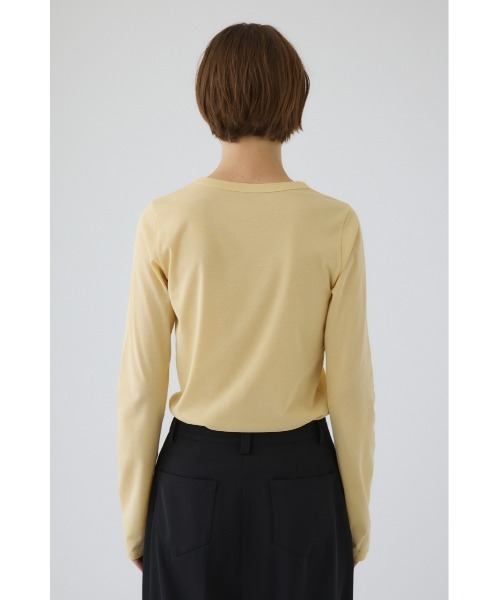 RIM.ARK(リムアーク)の「High gauge cotton long T/SH ハイゲージコットンロングティーシャツ(Tシャツ/カットソー・レディース・ライトブルー/ライトイエロー/ネイビー・FREE)」の18枚目の写真
