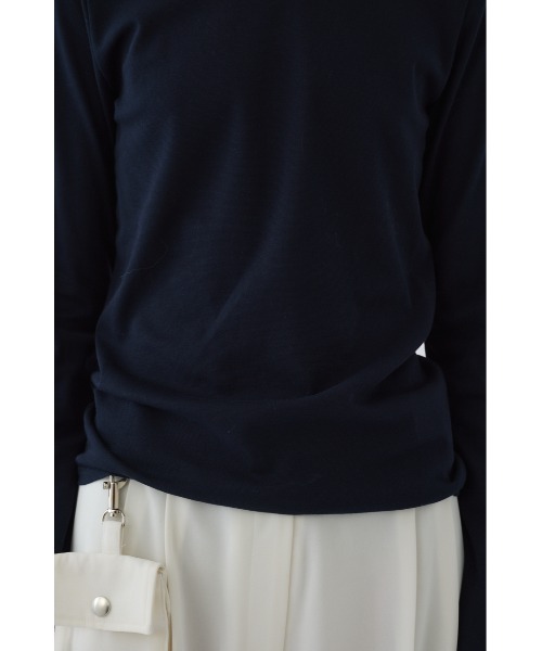 RIM.ARK(リムアーク)の「High gauge cotton long T/SH ハイゲージコットンロングティーシャツ(Tシャツ/カットソー・レディース・ライトブルー/ライトイエロー/ネイビー・FREE)」の12枚目の写真