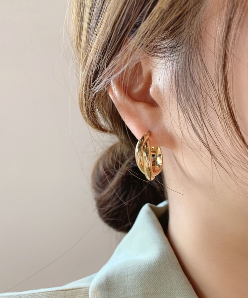 ドロップピアス PEARL ドロップピアス(ピンクゴールド)（レディース）（1250952079