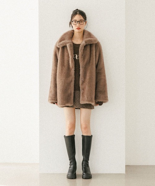 セール】MIXファーミドルジャケット 604695（その他アウター