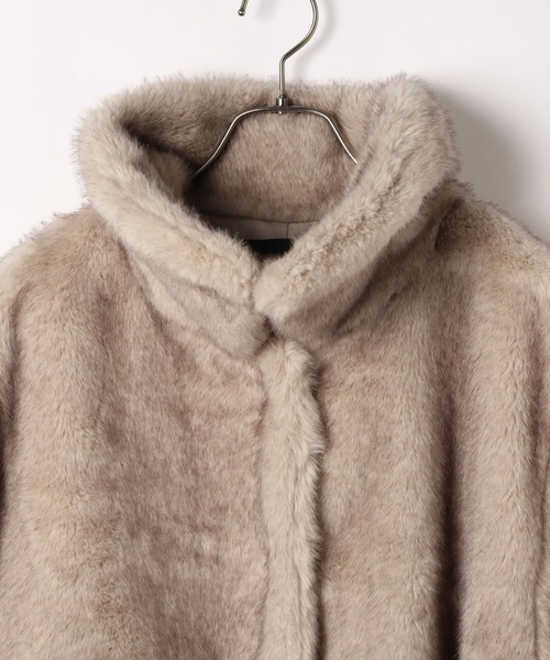 Heather（ヘザー）の「MIXファーミドルジャケット　604695（その他アウター・レディース・オフホワイト/ブラウン/ベージュ・FREE）」の16枚目の写真