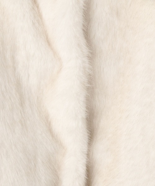 Heather（ヘザー）の「MIXファーミドルジャケット　604695（その他アウター・レディース・オフホワイト/ブラウン/ベージュ・FREE）」の10枚目の写真