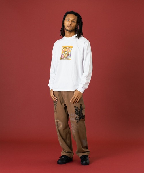XLARGE(エクストララージ)の「SNACK L/S TEE(Tシャツ/カットソー・メンズ・ホワイト/ブラウン/ブラック・S/M/L/XL)」の9枚目の写真