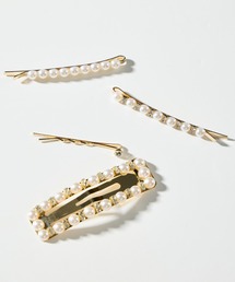 salle de bal（サルデバル）の「パールビジューヘアクリップ　ヘアピン　セット　SPI（ヘアピン）」