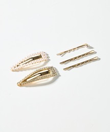 salle de bal（サルデバル）の「パールビジューヘアクリップ　ヘアピン　セット　SPI（ヘアピン）」