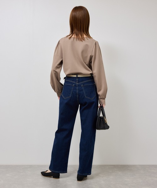 ROPE' PICNIC（ロペピクニック）の「パール付きポンチプルオーバー/セットアップ対応（Tシャツ/カットソー・レディース・ブラウン/オフホワイト/ブラック・S/M）」の19枚目の写真