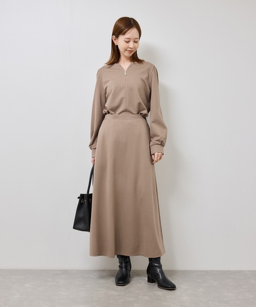 ROPE' PICNIC（ロペピクニック）の「パール付きポンチプルオーバー/セットアップ対応（Tシャツ/カットソー・レディース・ブラウン/オフホワイト/ブラック・S/M）」の22枚目の写真