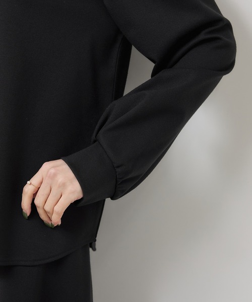 ROPE' PICNIC（ロペピクニック）の「パール付きポンチプルオーバー/セットアップ対応（Tシャツ/カットソー・レディース・ブラウン/オフホワイト/ブラック・S/M）」の5枚目の写真