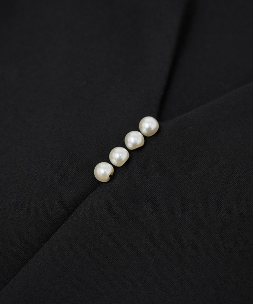 ROPE' PICNIC（ロペピクニック）の「パール付きポンチプルオーバー/セットアップ対応（Tシャツ/カットソー・レディース・ブラウン/オフホワイト/ブラック・S/M）」の7枚目の写真