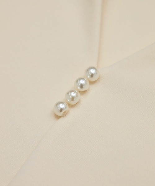 ROPE' PICNIC（ロペピクニック）の「パール付きポンチプルオーバー/セットアップ対応（Tシャツ/カットソー・レディース・ブラウン/オフホワイト/ブラック・S/M）」の8枚目の写真