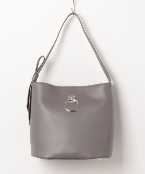 JILL STUART（ジルスチュアート）の「JILL STUART(ジル スチュアート)　クレッセント　ワンショルダー（トートバッグ・レディース・グレー/ブラック/アイボリー・FREE）」の3枚目の写真