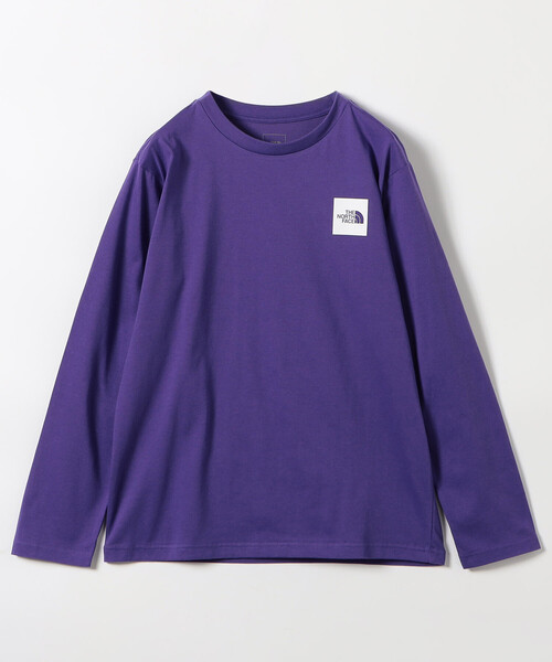 FREAK'S STORE(フリークスストア)の「限定展開 THE NORTH FACE/ザ・ノース・フェイス ロングスリーブスモールスクエアロゴティー(キッズ)/ NTJ32357(Tシャツ/カットソー・キッズ・パープル/チャコールグレー/ブラウン系その他・130/140/160/150)」の3枚目の写真