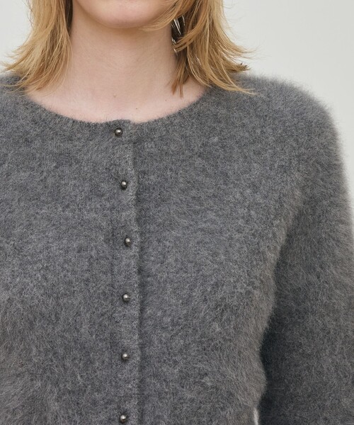 フォックスカシミヤ クルーネックカーディガン（カーディガン/ボレロ