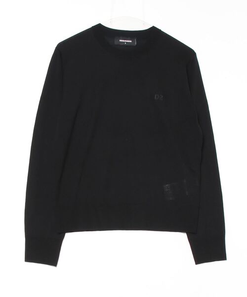 DSQUARED2(ディースクエアード)の「D2 Wool Crewneck Pullover/0252(ニット/セーター・レディース・ブラック・S/XS)」の1枚目の写真