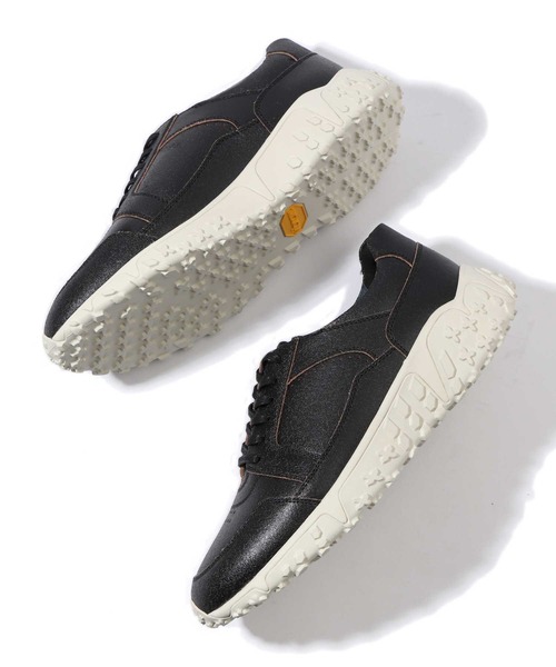 whoop-de-doo(フープディドゥ)の「デュアリティスニーカー whoop-de-doo/フープディドゥ(スニーカー・メンズ・ブラック×ブラック/ブラック系その他/ホワイト系その他・40/41/42/43/44)」の3枚目の写真