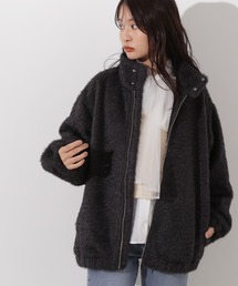 N.（N. Natural Beauty Basic） | スタンドネックシャギーブルゾン(ブルゾン)