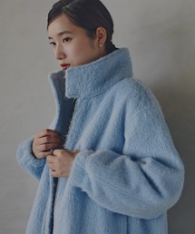 N.（N. Natural Beauty Basic） | スタンドネックシャギーブルゾン(ブルゾン)