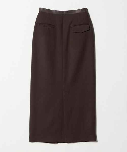 CINOH（チノ）の「＜CINOH＞ツイル ジップ マキシ スカート（スカート・レディース・ブラック/ブラウン系・36/38）」の3枚目の写真