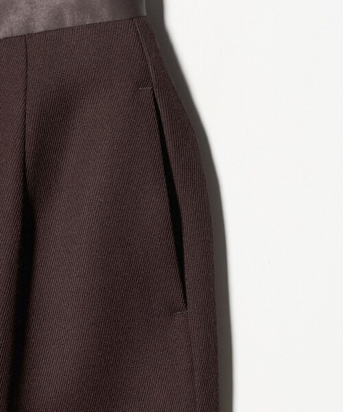CINOH（チノ）の「＜CINOH＞ツイル ジップ マキシ スカート（スカート・レディース・ブラック/ブラウン系・36/38）」の5枚目の写真