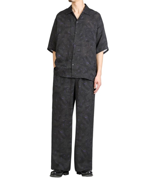 marka（マーカ）の「marka / マーカ：WIDELEG EASY PANTS - LINEN TROPICAL -：M25B-01PT01C[COR]（スラックス・メンズ・グレー系その他・2(M)）」の2枚目の写真