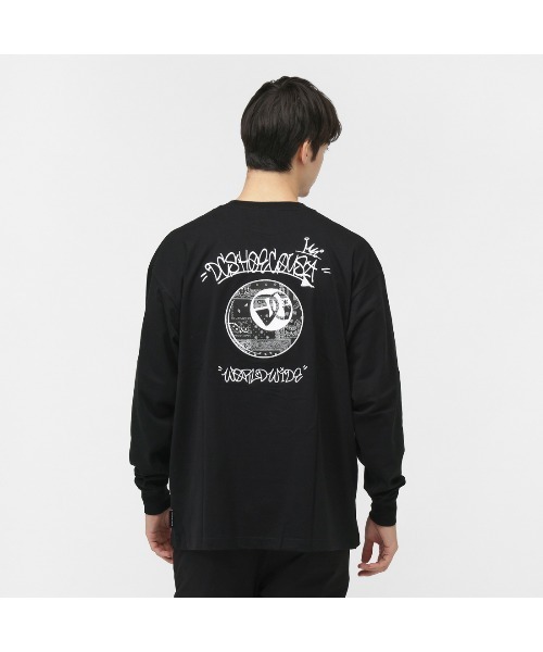 DC SHOES（ディーシーシューズ）の「ディーシーシューズ  25 GAME APP LS アウトドアカジュアル 長袖Tシャツ（Tシャツ/カットソー・メンズ・ベージュ/ブラック・M/L/LL）」の4枚目の写真