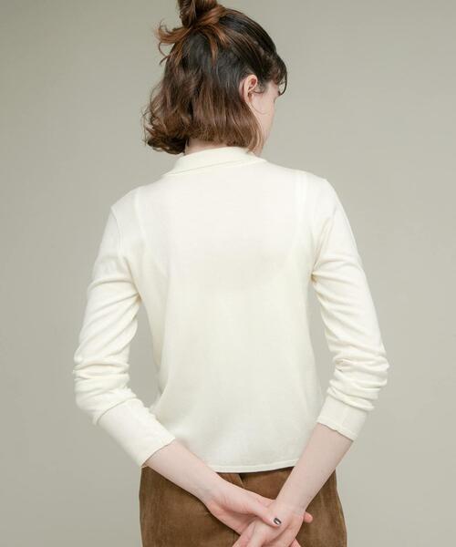 シルク混フリルニットシャツ（ニット/セーター）｜URBAN RESEARCH