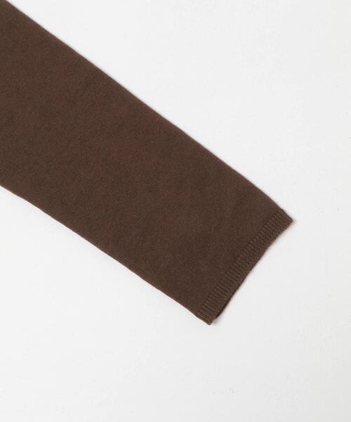 URBAN RESEARCH Sonny Label（アーバンリサーチサニーレーベル）の「シルク混フリルニットシャツ（ニット/セーター・レディース・チャコールグレー/オフホワイト/ブラウン・FREE）」の4枚目の写真