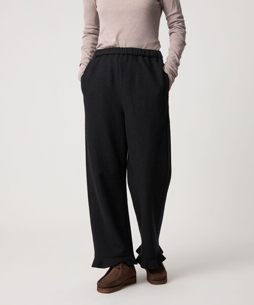 Steven Alan(スティーブンアラン)の「<Steven Alan>ボア フリル パンツ(その他パンツ・レディース・グレー系/ブラック・M/S)」の1枚目の写真