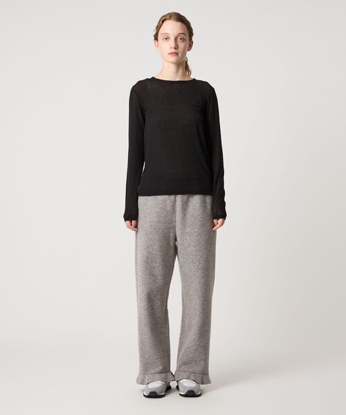 Steven Alan(スティーブンアラン)の「<Steven Alan>ボア フリル パンツ(その他パンツ・レディース・グレー系/ブラック・M/S)」の4枚目の写真