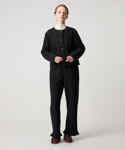 Steven Alan(スティーブンアラン)の「<Steven Alan>ボア フリル パンツ(その他パンツ・レディース・グレー系/ブラック・M/S)」の9枚目の写真
